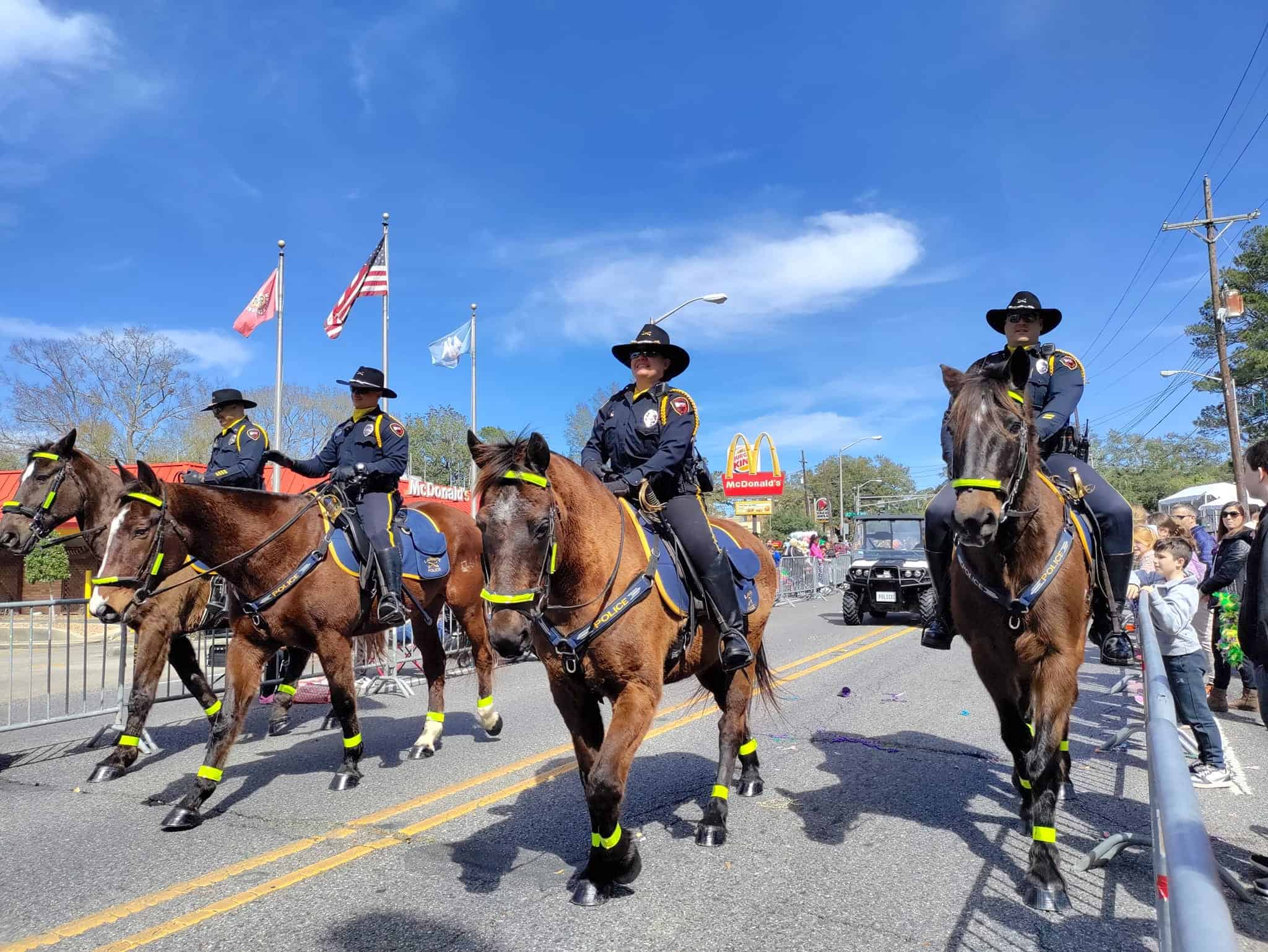 horse line up mardi gras