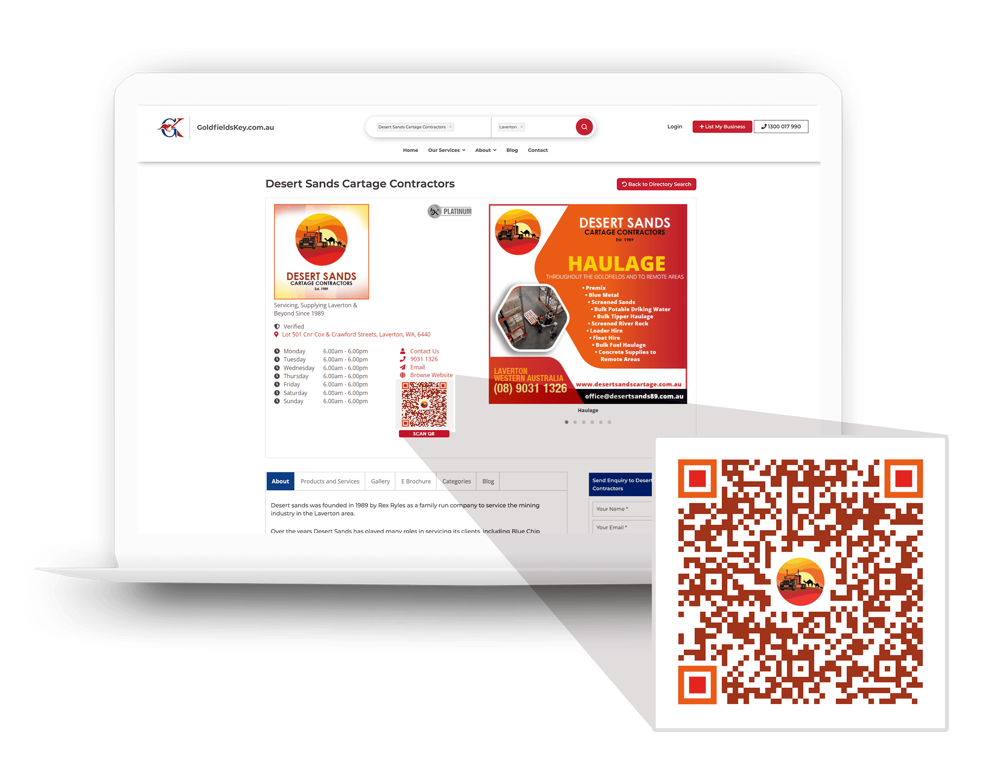 Personalised QR Codes - Business Key