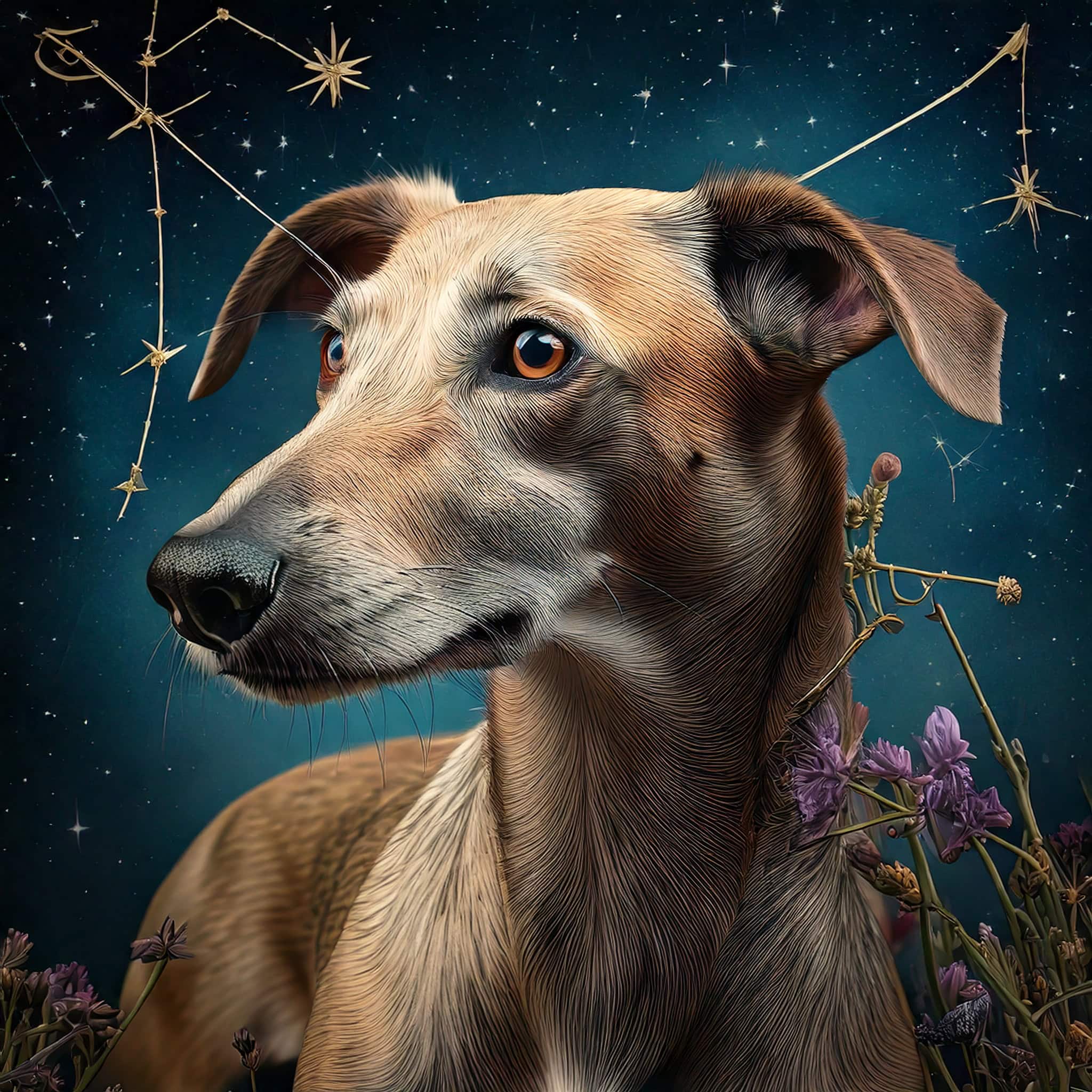 Sagittarius zodiac and Greyhound
