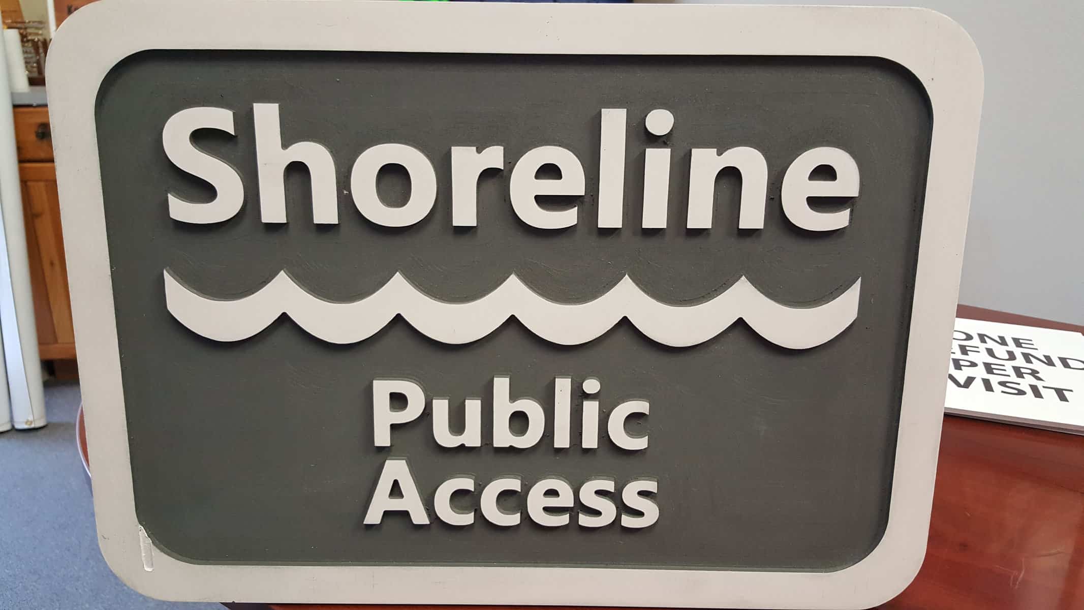 engraved and painted PVC for outdoor