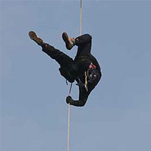 Rope Access from a balloon