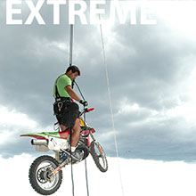 Moto riding in the air