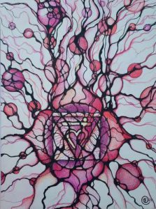 door Fannie Coenen vrij vertaald nav Root Chakra Activation and Balancing with Neurographic Art', van Anna Denning