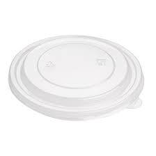 Round Clear Small PET Lid For 500/750/1000 ml Kraft Bowl (x300) (Cold use only)