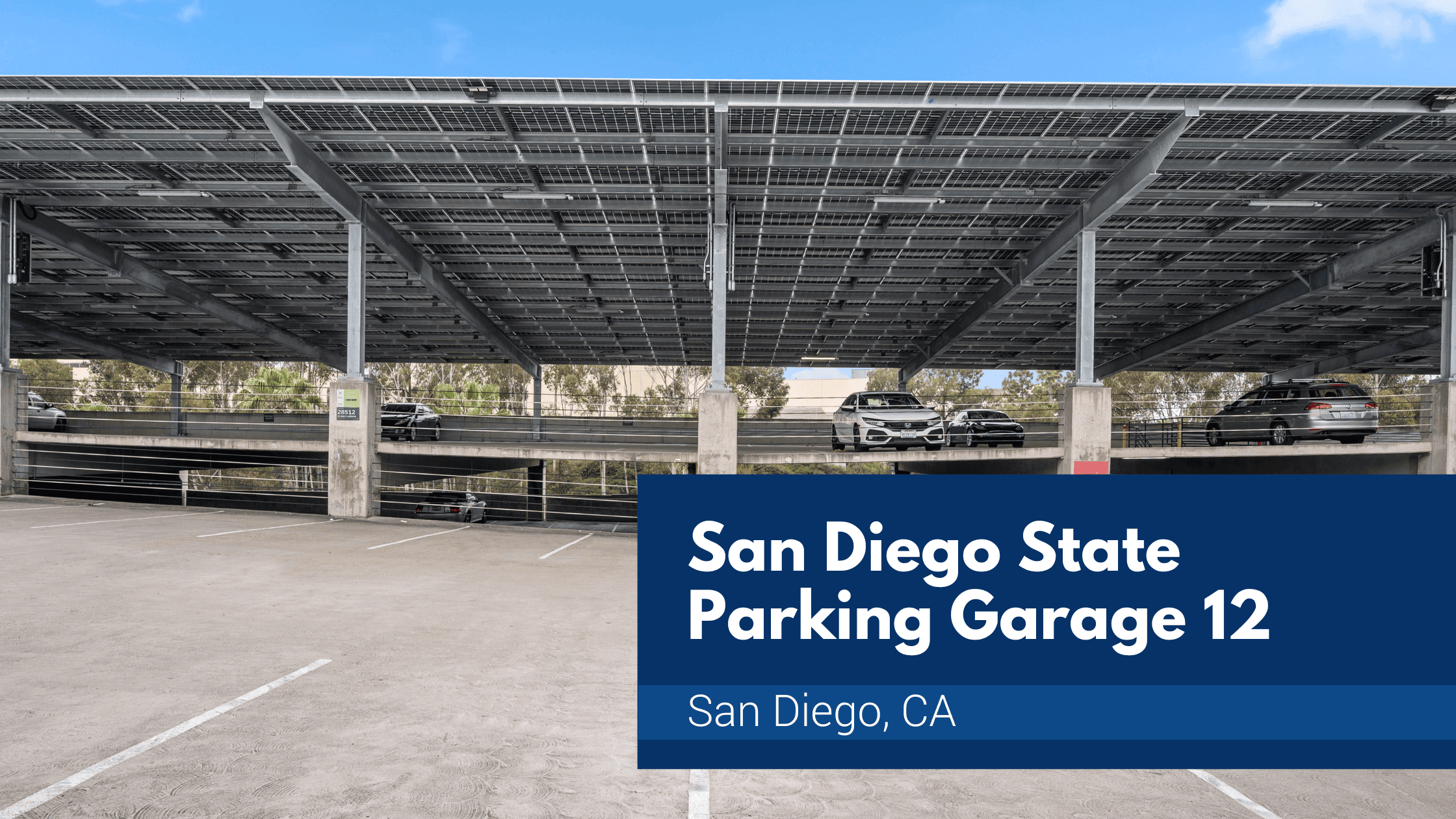 San Diego State Parking Garage Solar Carport