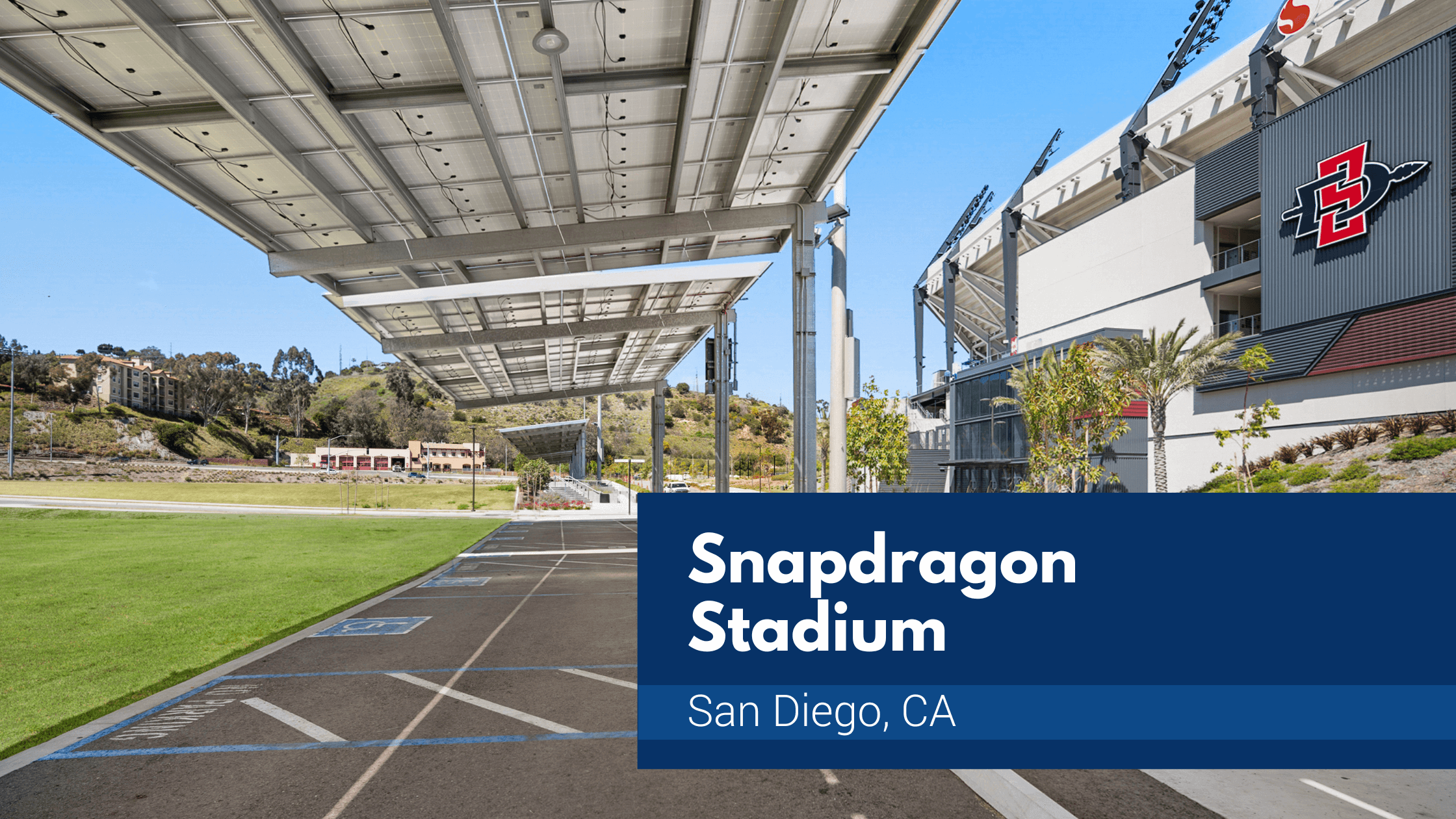 Snapdragon Stadium Solar Carports