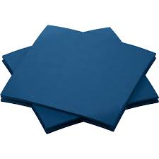 168064 20cm Dark Blue Airlaid Napkin (16 x 180)