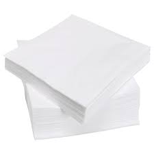 40cm 2 Ply WHITE NAPKINS (x2000)