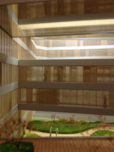 maquette du DPRJ au Batignolles par Brunet Saunier au 1/200ème