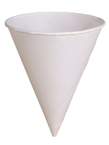 4oz Paper Water Cones (x5000)