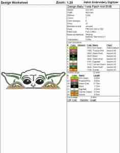 Baby Yoda embroidery patch