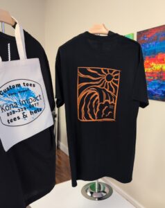 custom black t-shirt