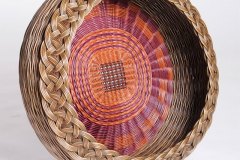 Twined Tray with Braided Ring Border by Peeta Tinay