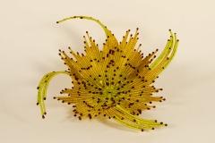 4"h x 10.5" dia' - twined silver-plated wire with forged tips