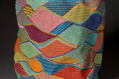 Wanderlust, a twined waxed linen basket by Lois Russell