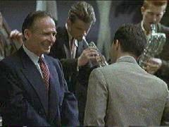 John Sawoski (with hair dyed red) as Gerry Mulligan, Jonathan Dane as Chet Baker, in LA Confidential
