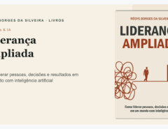 Líder analisando informações com apoio de inteligência artificial sem abrir mão do julgamento humano