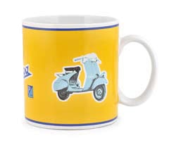 VESPA FORME - Tasse mit Vespa L.u. (mit Linien) Gelb Vespa Forme