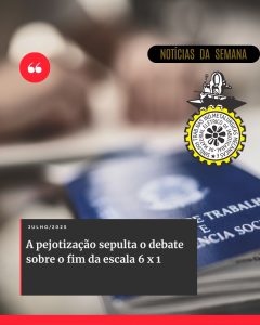 A pejotização sepulta o debate sobre o fim da escala 6 x 1