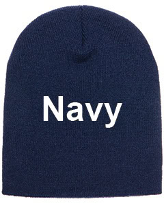 yupoong adult knit beanie navy