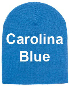 yupoong adult knit beanie carolina blue