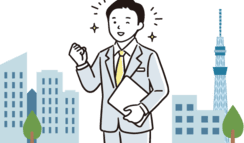 就職成功した男性