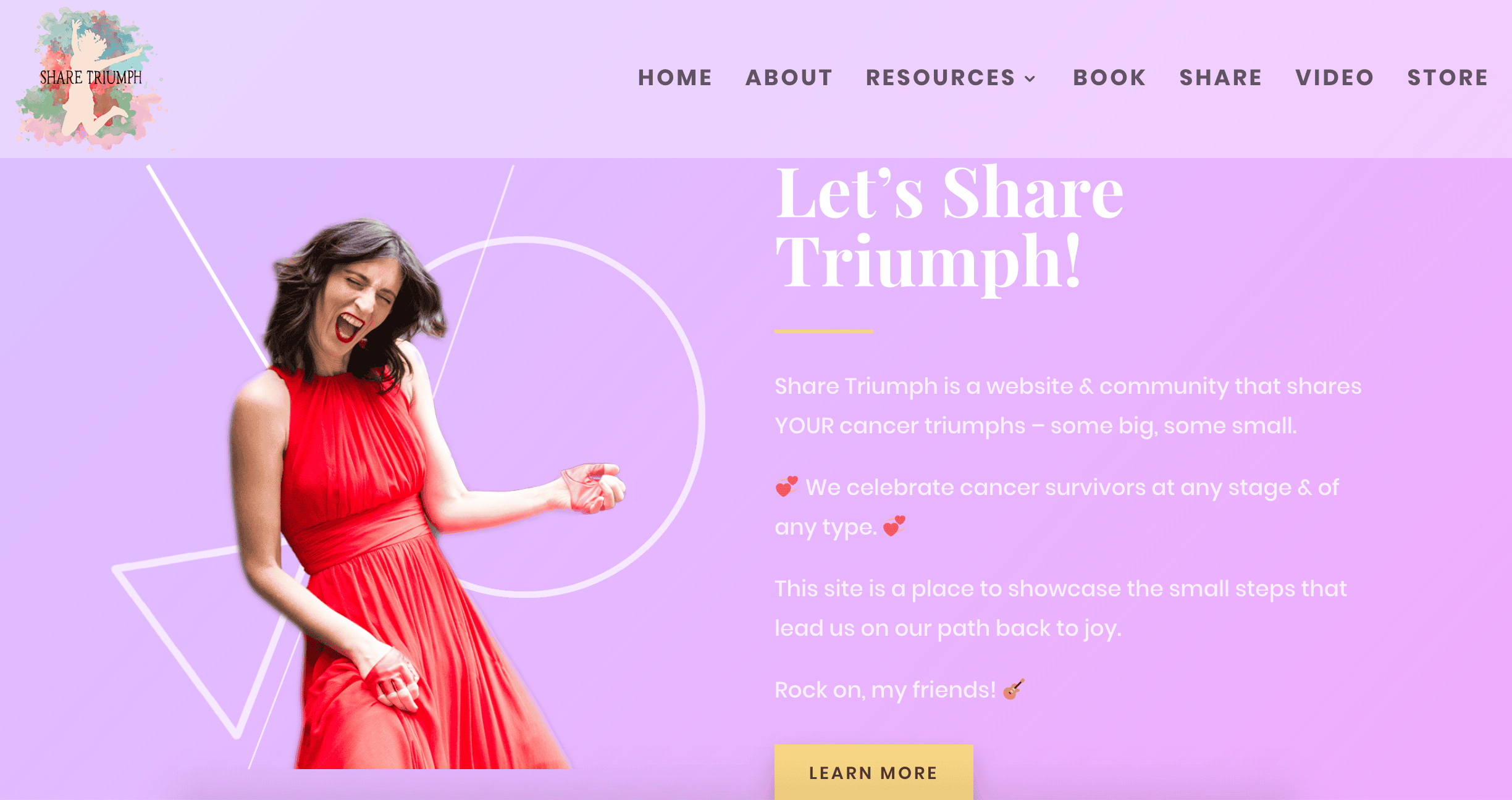 ShareTriumph.com website screenshot