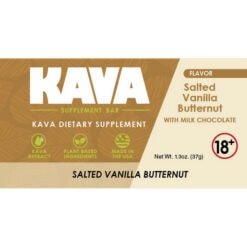 MILK CHOCOLATE SALTED VANILLA BUTTERNUT Kava Supplement Bars | Box of 15