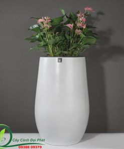 Chậu composite tròn bầu T3