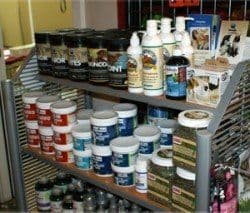 A shops shelves full of supplements