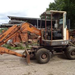Wheeled Excavator SK240, Spares Or Repair.