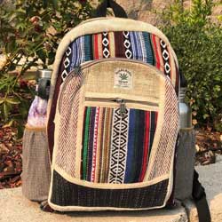 large hemp backpack