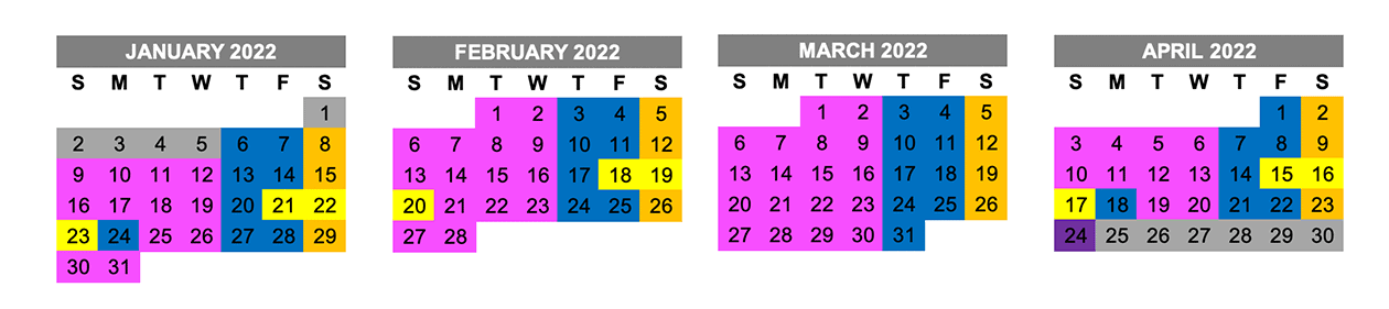 Cabin Rental Availability Calendar 2021 22