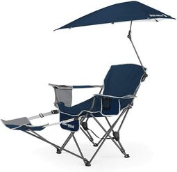  Sport-Brella Recliner Chair with Removable Umbrella and Footrest