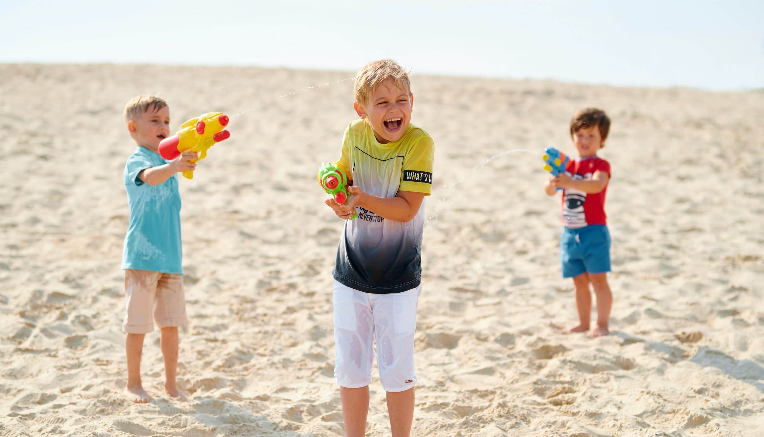 Children playing on the beach