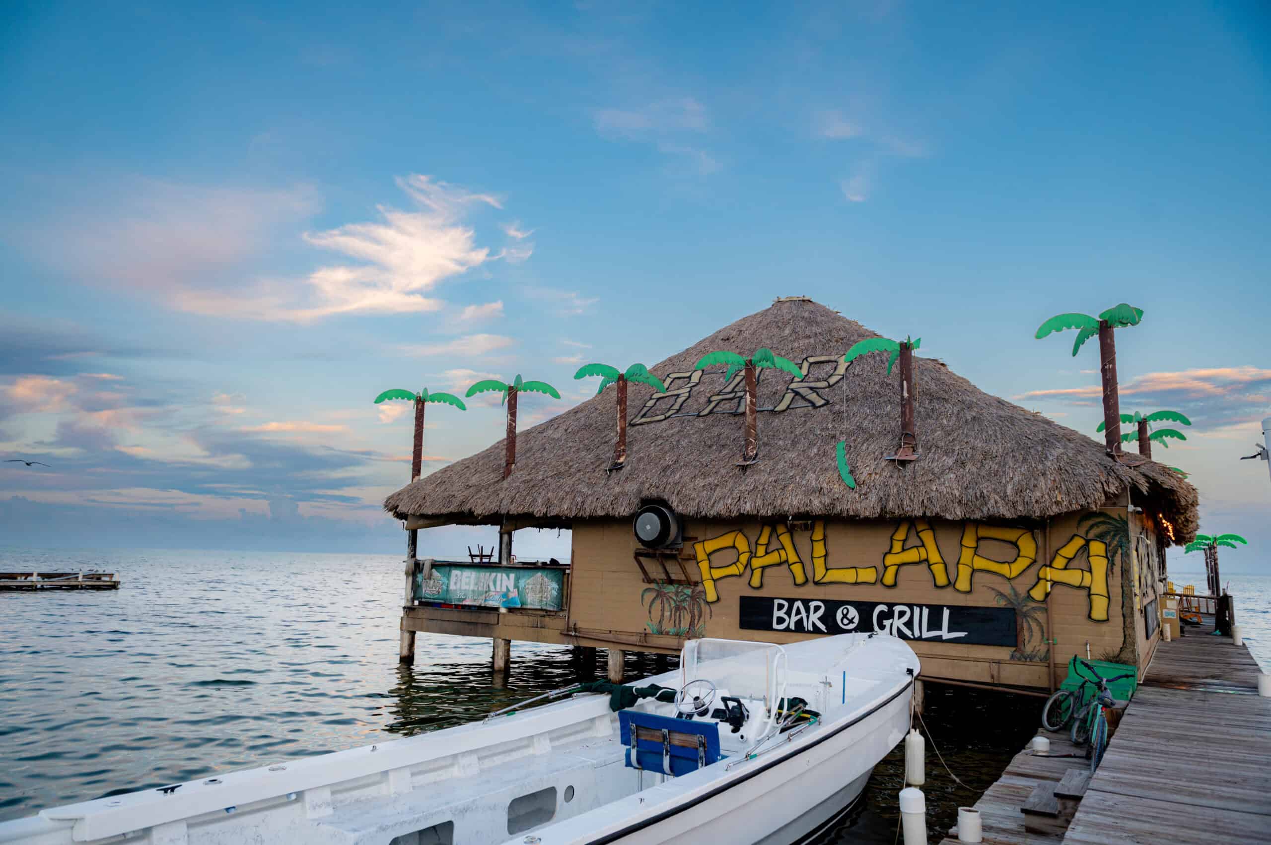 Palapa Bar and boat