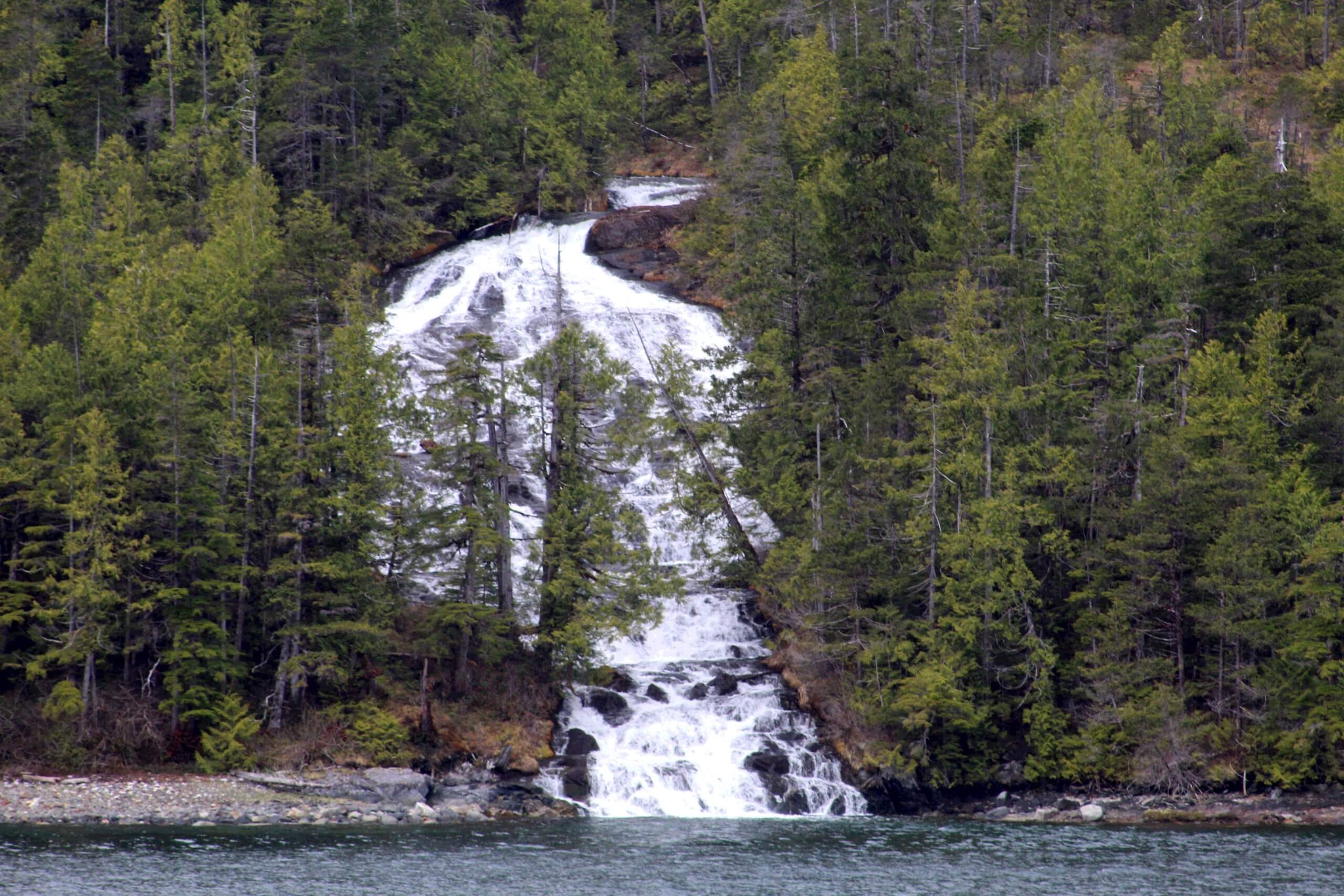 West coast waterfall