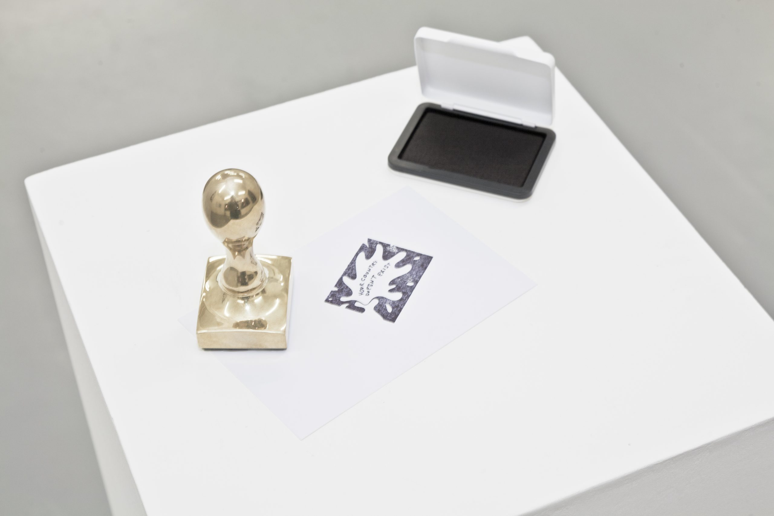 Libia Castro and Ólafur Ólafsson, Your Country Doesn’t Exist (copper stamp), 2013