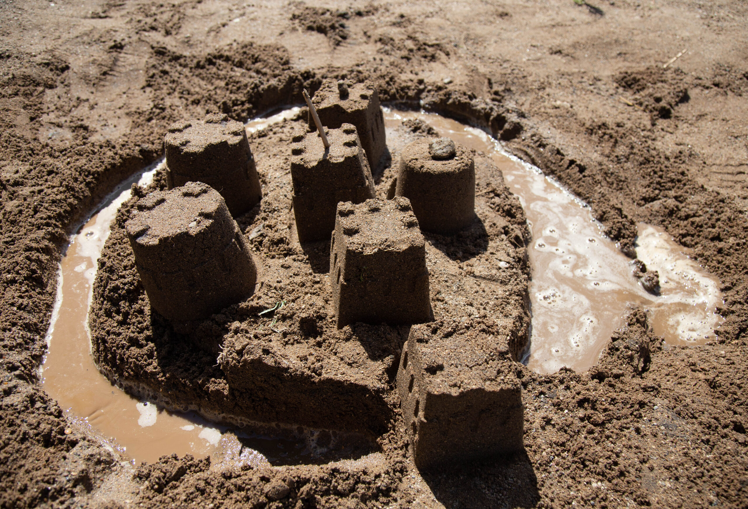 Sand Castle with moat