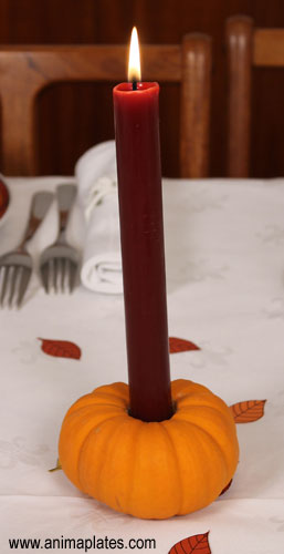 Pumpkin candleholder