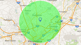 Doylestown Area Pin Map