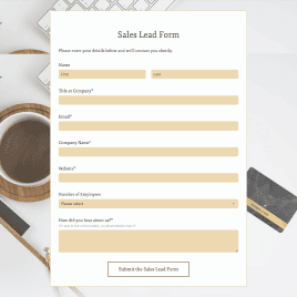 Lead Capture Form