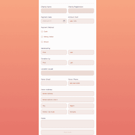 Donation Payment Form
