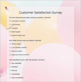 Customer Satisfaction Survey