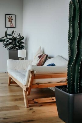 spatial balance using multifunctional sofa bed