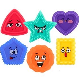 Piedras Sensoriales de Silicona Emociones 6 piezas