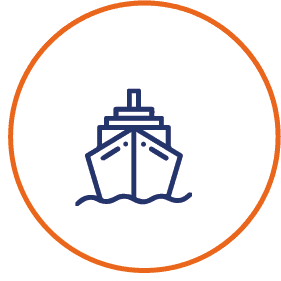 Icono blanco trabajamos para la industria naval