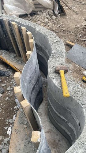Reusable Plastic Concrete Formwork for Wall Construction
