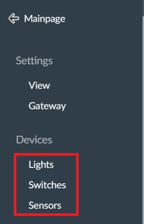 phoscon zigbee lights, switches and sensor