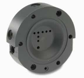 pvc-lathe-and-machine Machined PVC rod into valve body